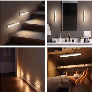 Homelife LED Motion Sensor Bar Lights, 10 LEDs Under Cabinet Lighting